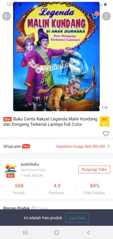 Buku Cerita Rakyat Legenda Malin Kundang Dan Dongeng Terkenal Lainnya Full Color Shopee Indonesia