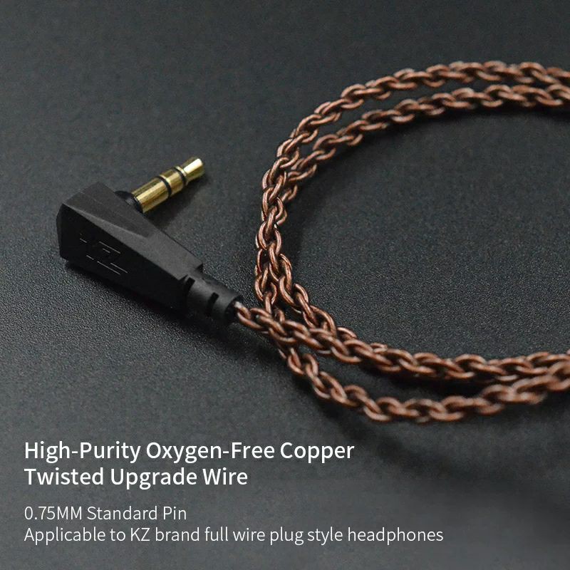 Knowledge Zenith KZ Dark Copper Cable (Gelap)