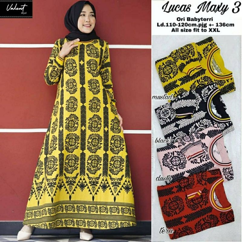 Lucas Maxy #3, maxi dress, gamis,gamis muslim,gamis wanita,gamis modis,gamis murah,fashion,ootd