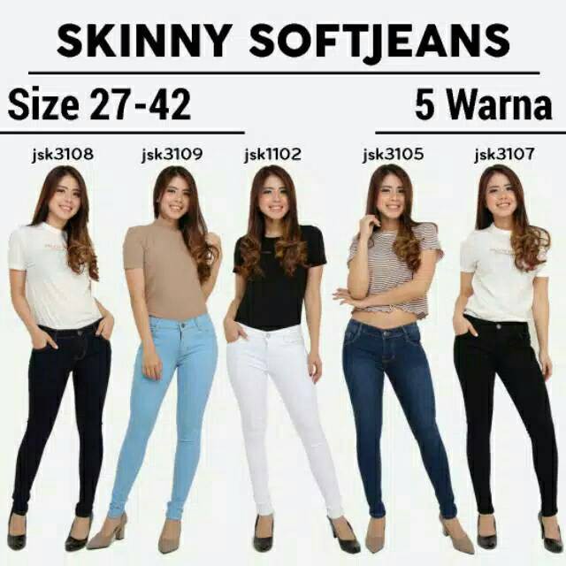 Skinny Jeans wanita Import JSK Jeans Original Denim panjang pencil