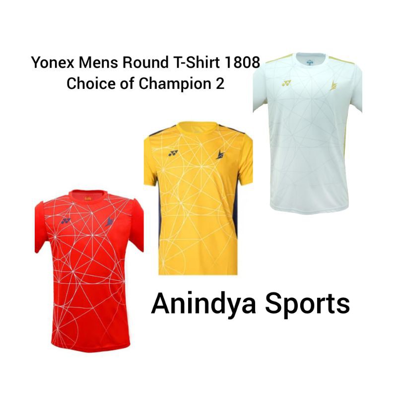 KAOS BADMINTON ORIGINAL YONEX MENS ROUND T-SHIRT 1808 COC 2