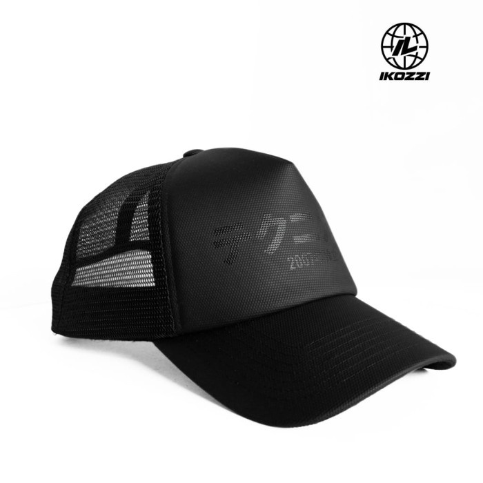 TOPI TRUCKER IKOZZI GOODS - Hitam