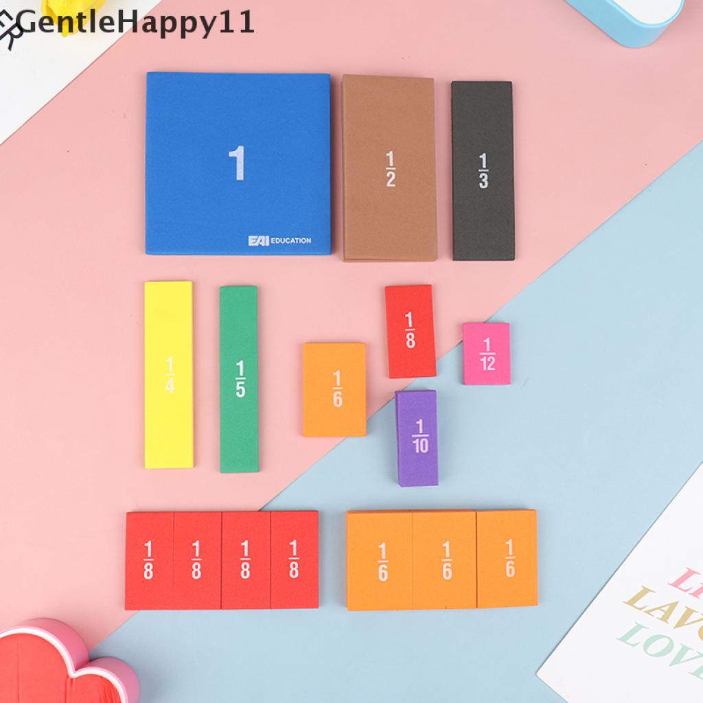 Gentlehappy 1Set Pelangi Pecahan Ubin Mainan Edukasi Belajar Anak Matematika Mainan Bayi