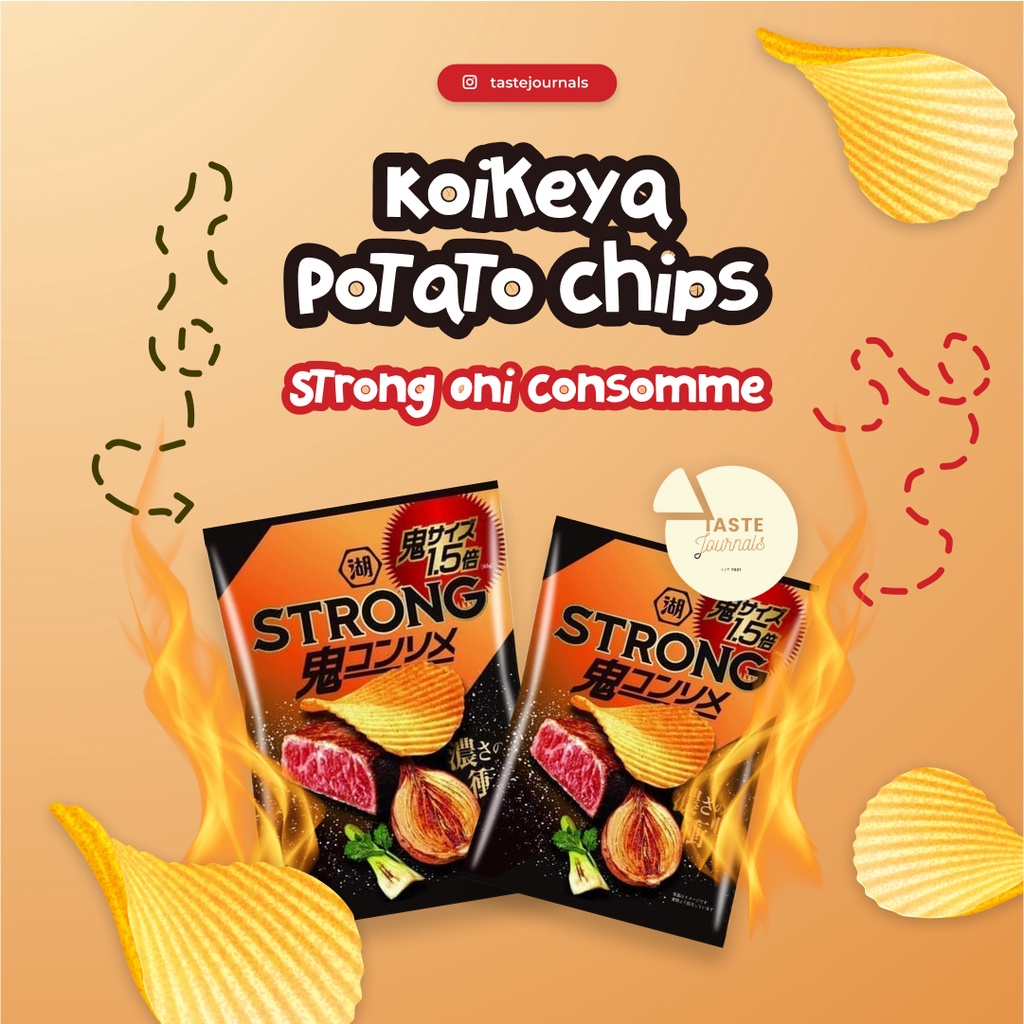 

SNACK JEPANG!!! KOIKEYA Potato Chips Strong Oni Consomme