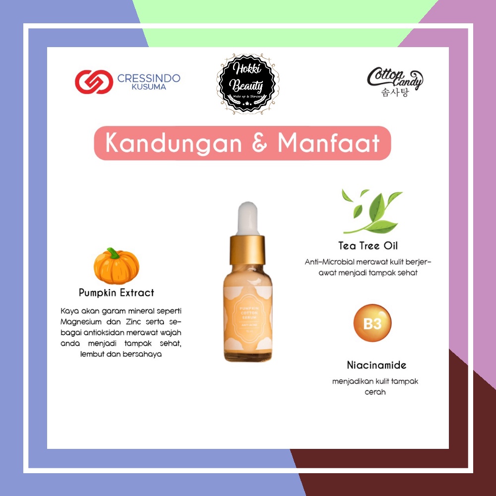 Cotton Candy - Pumpkin Cotton Serum - Anti Acne 20ml