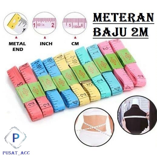 KCL15 - Meteran Baju Gulung Kain Meteran Jahit Alat Ukur Jahit Baju