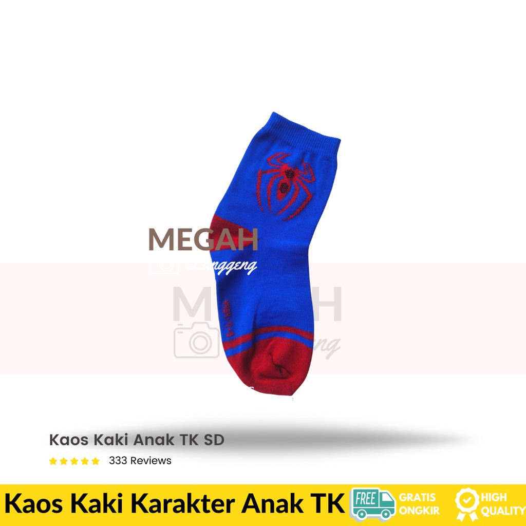 [5 Pairs] kaos kaki superhero - kaos kaki anak tk laki laki - Kaos kaki Anak Laki-Laki kaus kaki sekolah TK SD motif -Batman Spiderman Printed Cotton Socks Kaus kaki katun anak untuk bayi -kaus kaki kartun anak-anak dan kaos kaki bayi lucu pria wanita