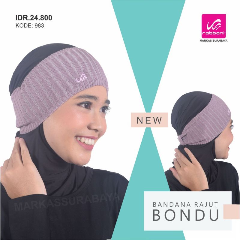 Bandana Rajut Bondu Rabbani ORI