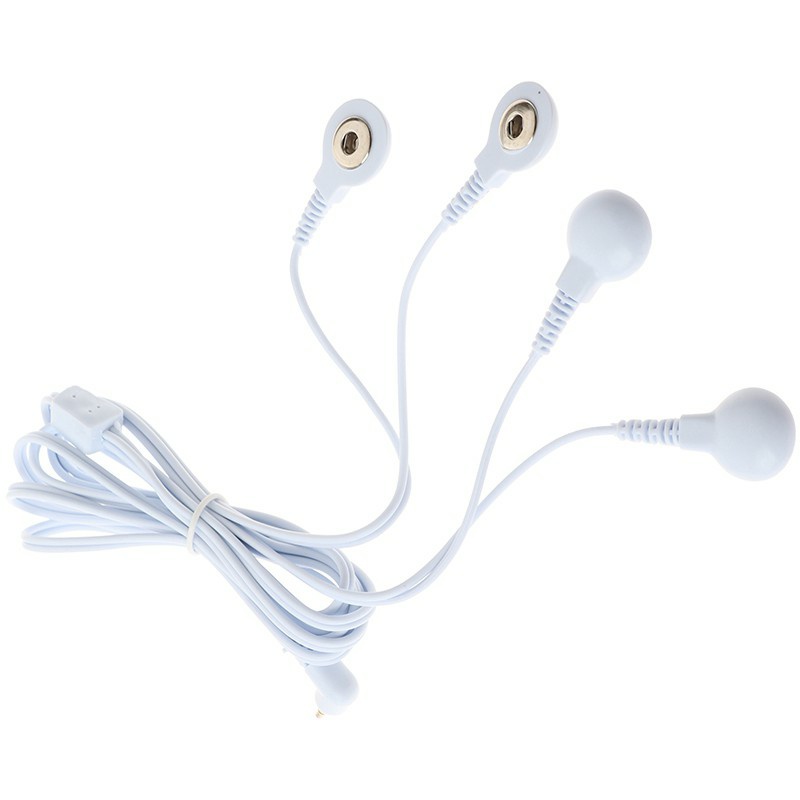 (HEMAT) 4Channel Kabel Colok & Kabel Ceklip Alat Terapi Listrik / Stimulator / Akupunktur / Alat Pij