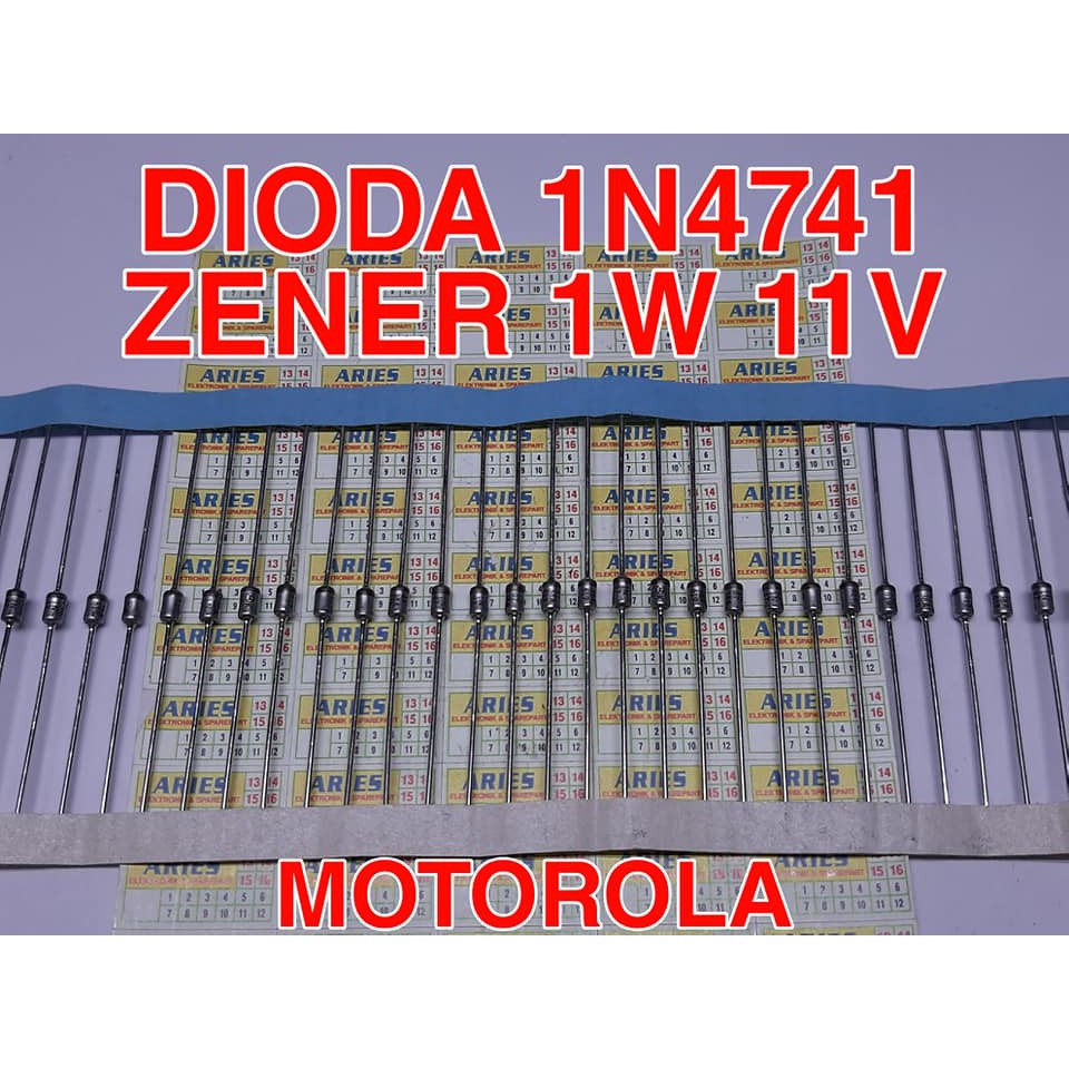 DIODA ZENER 1N4741 1W 11V ZENER 11V 1W IN4741 ORIGINAL