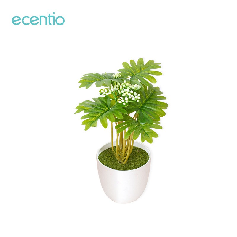 

Ecentio Bunga plastik / Artifical Flower Pot Bunga hias/Tanaman Buatan Hijau muda / Hijau tua Flower