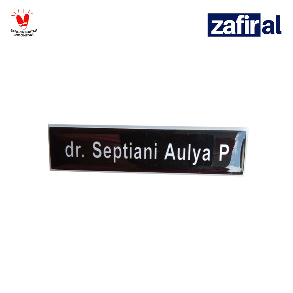 

ZAFIRAL Papan Nama / Nametag Bahan Premium