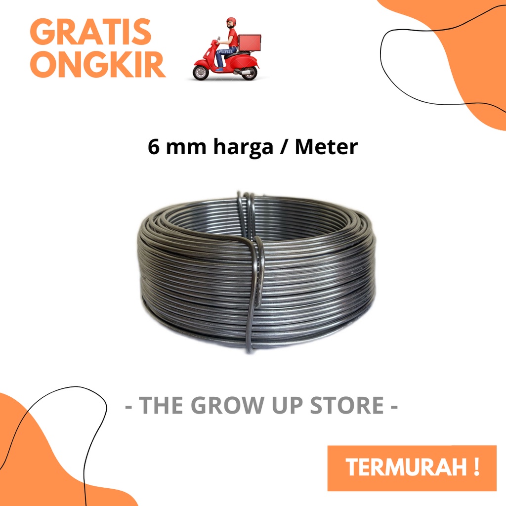 PROMO / GROSIR / TERMURAH / TERLARIS kawat bonsai aluminium - kawat bonsai 6 mm - kawat bonsai grati