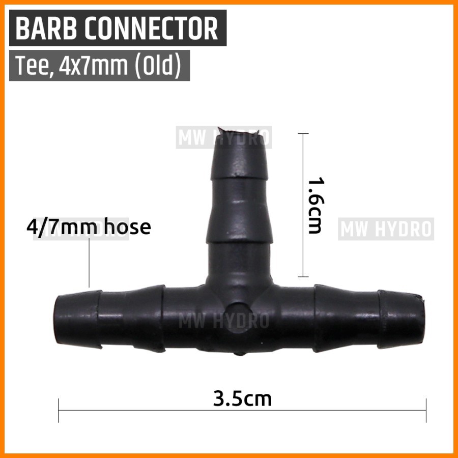 Tee 4mm/7mm - Old Type
