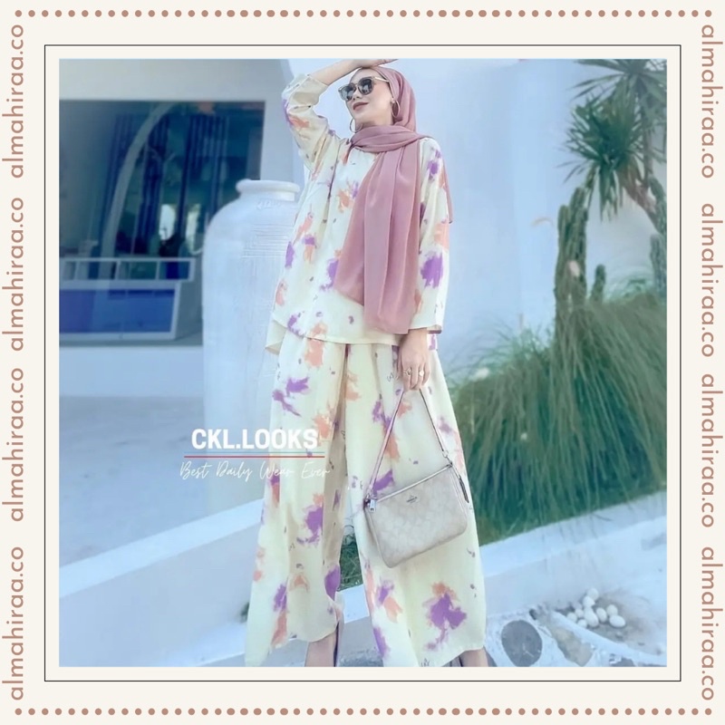 SET KULOT DUA DARA HOMEDRESS CKL.LOOKS CKL LOOKS