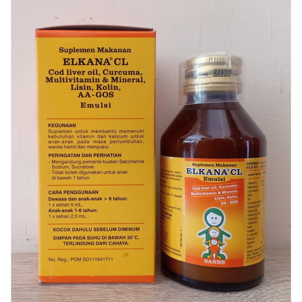 ELKANA 60 ML &amp; ELKANA CL SIRUP 120 ML DAN ELKANA SIRUP - MULTIVITAMIN ANAK SEHAT