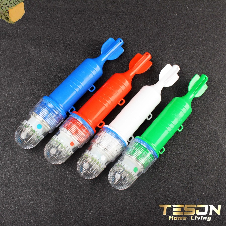 Lampu Torpedo Nelayan 1 Warna/Lampu Klip Teson Utk Fishin Pancing Ikan / Lampu Klop Nelayan / Lampu 