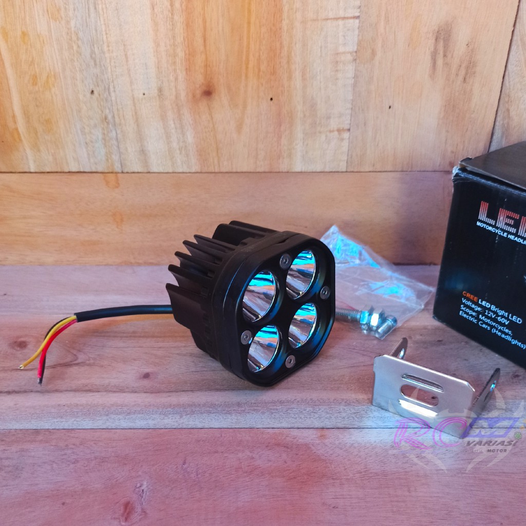 Lampu LED tembak  KLX trail crf rx king custom motor mobil lampu kabut super terang kualitas import