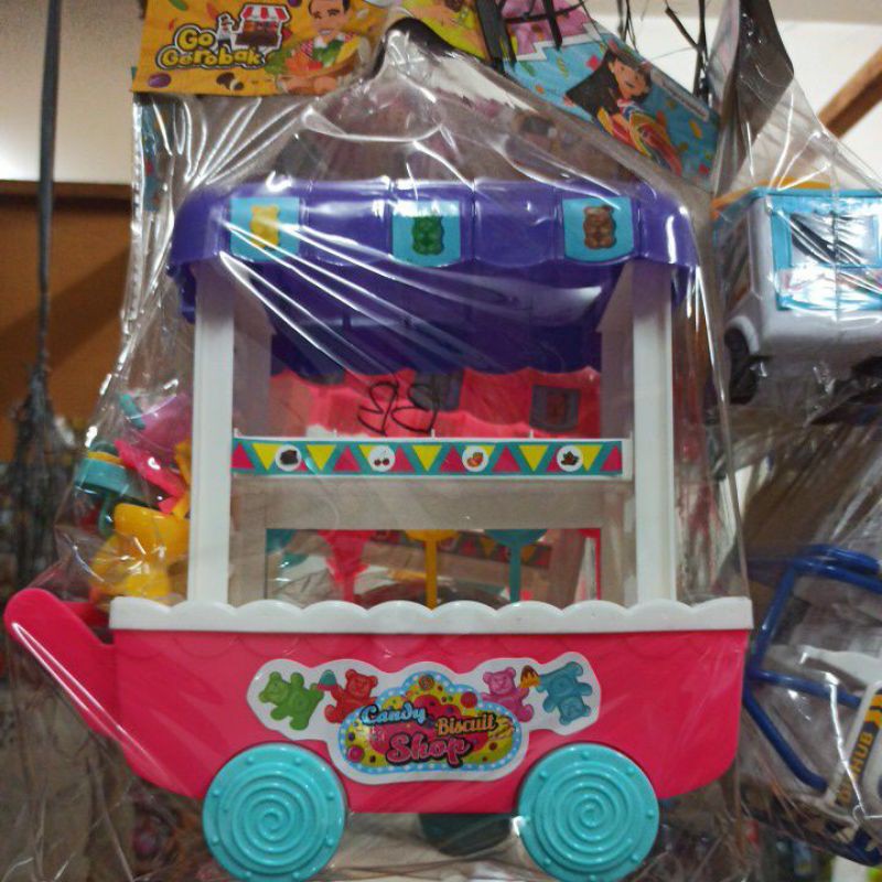 mainan Gerobak ice cream / Gerobak Es Krim besar / mainan anak perempuan murah meriah