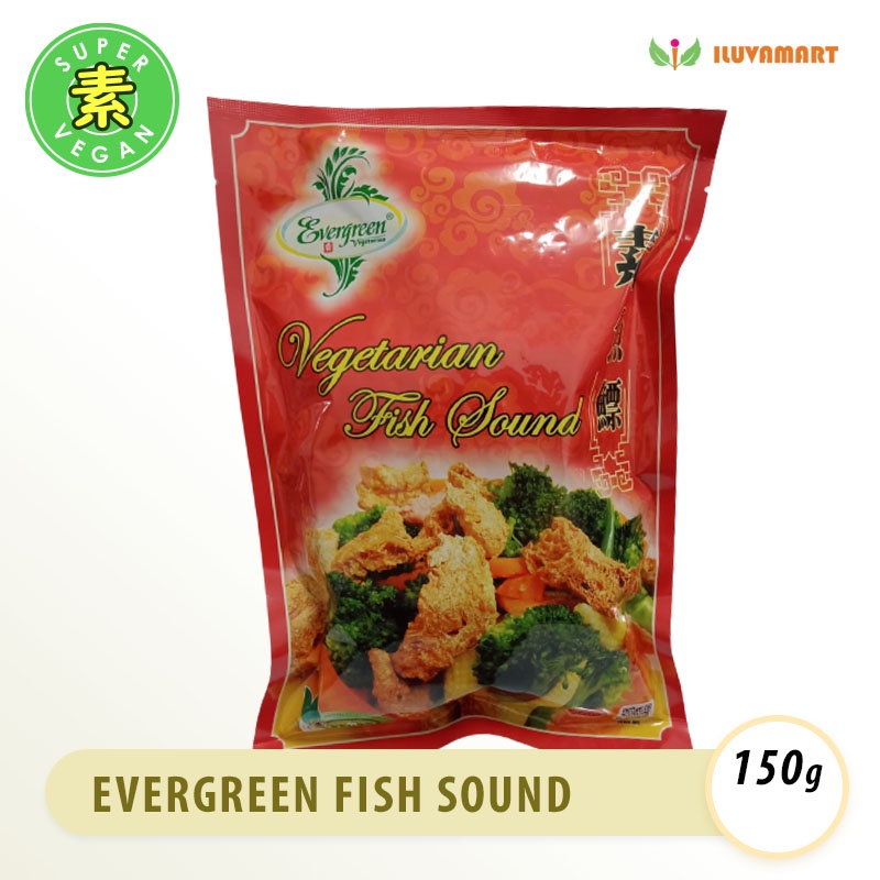 

Evergreen Fish Sound Vegan 150gr / Su Yu Piao Yi Phio I Phiau Mirip Kikil Zhu You Zha Ready to Eat