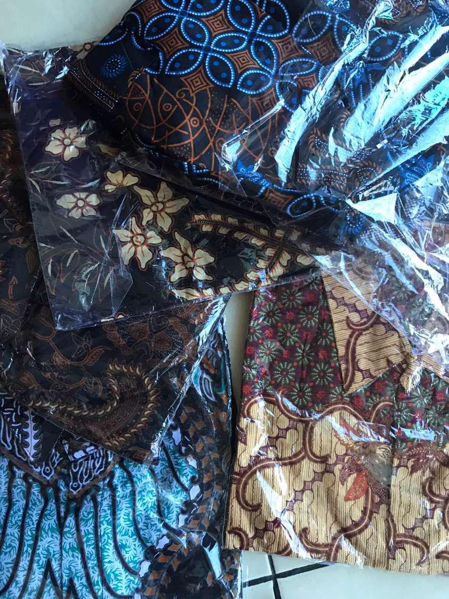 Kemeja Batik Pria Lengan Panjang Modern Hem Baju Batik Cowok Modern Lengan Panjang