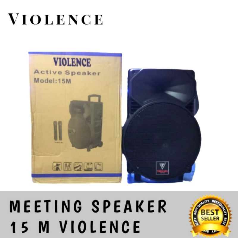 Speaker Aktif Violence 15M 15 m Original 15inch speker portable wireless meeting