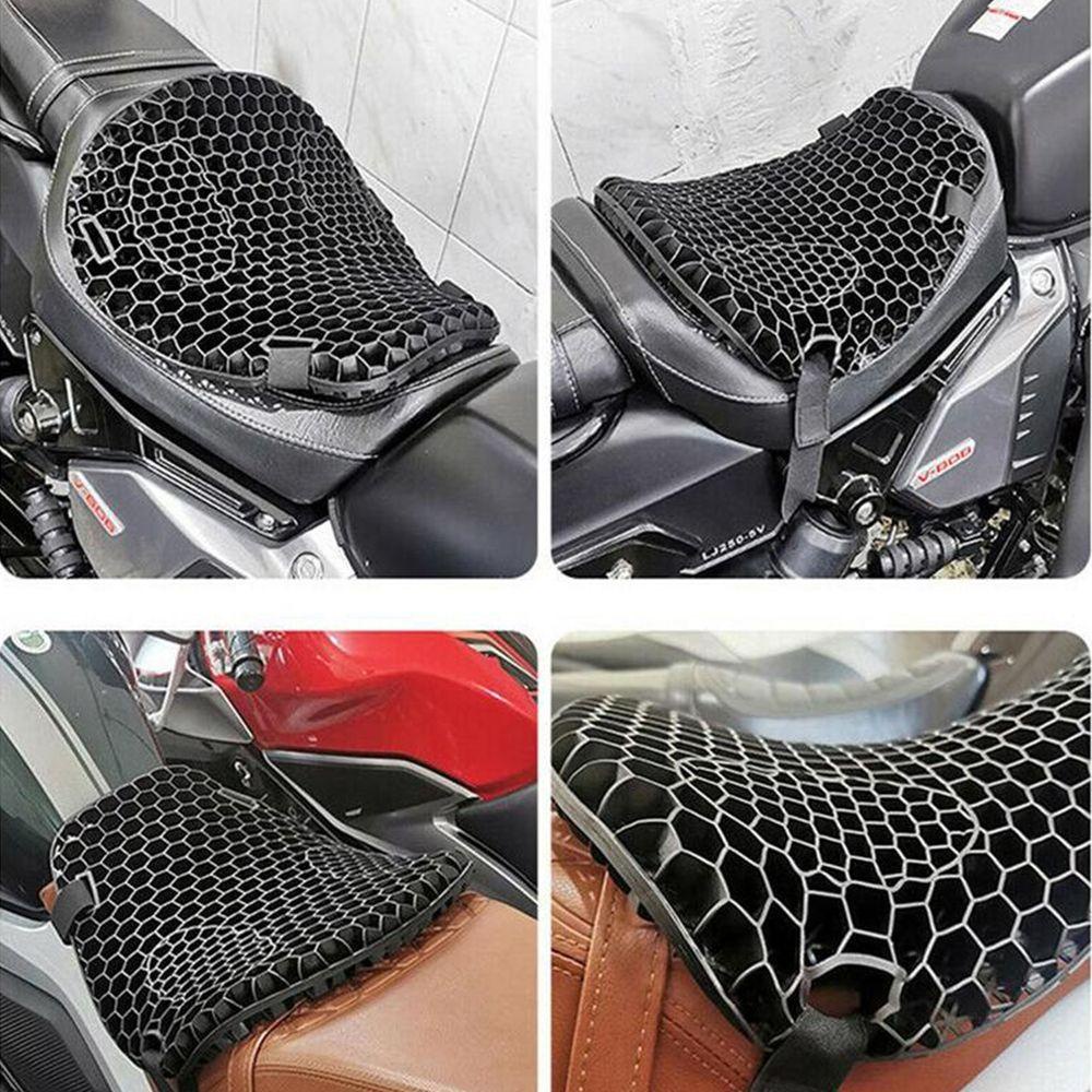 Top Bantal Kursi Motor Pereda Tekanan 3D Anti Slip Gel Honeycomb