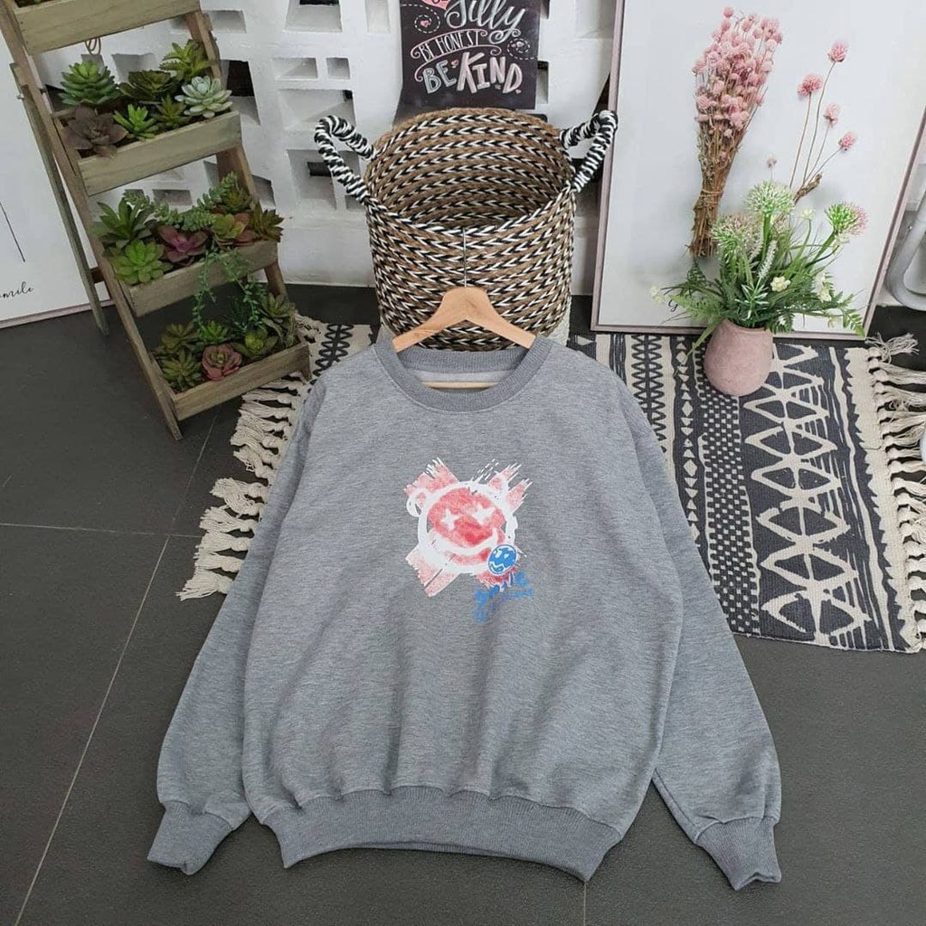 Nara Grosir - X Smile XXL Sweater | Fashion Terkini | Sweater Termurah