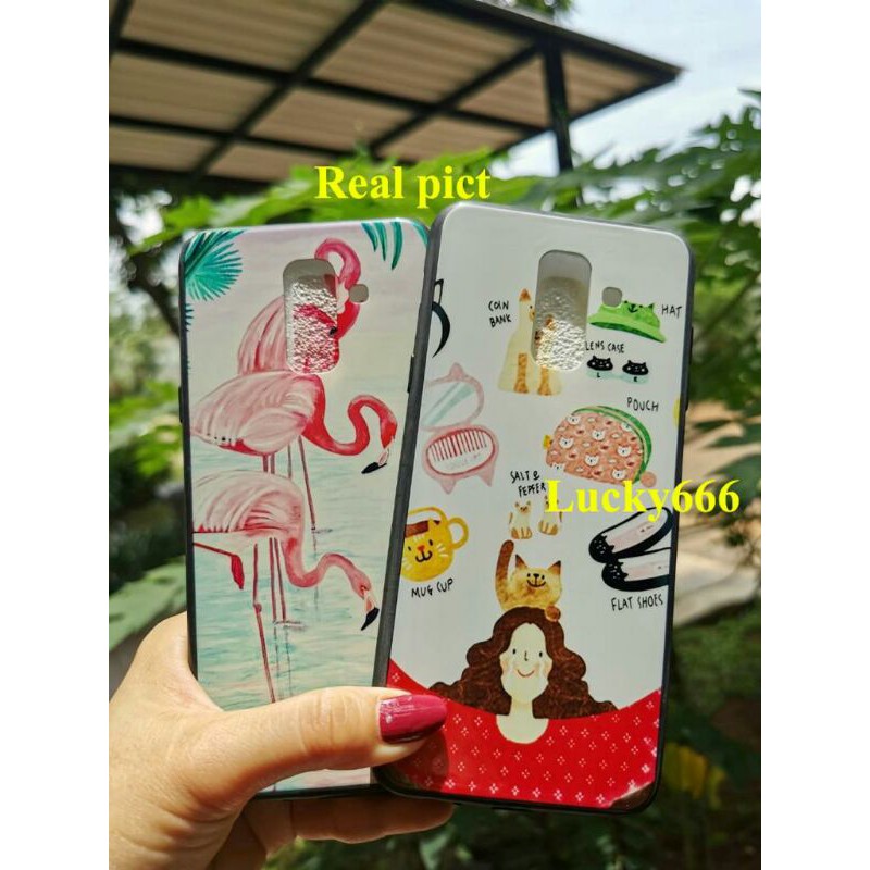 Soft case branded bunga samsung a6 plus a6+ 2018 silikon flower samsung galaxy a6 plus 2018 a6+