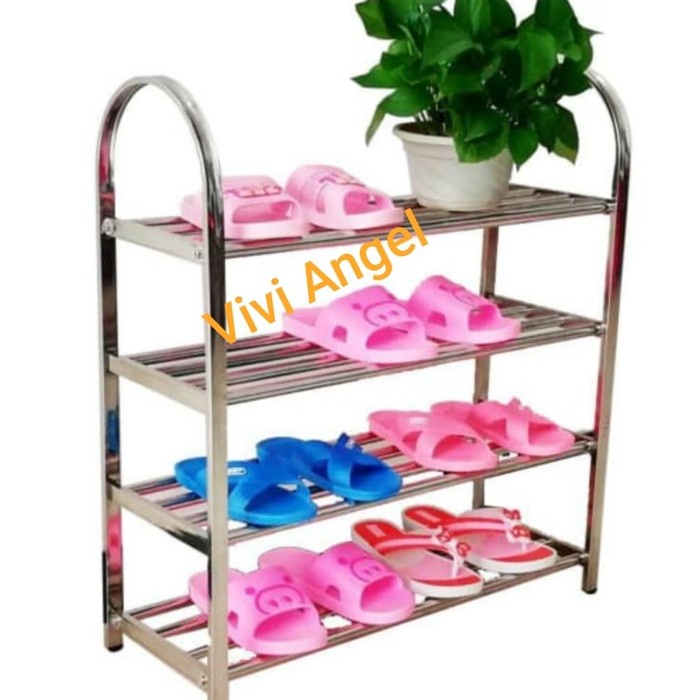 Rak Sepatu polos tertutup gantung resleting Layer Tebal anti debu V0C7 KAIN jumbo serbaguna Rangka 4