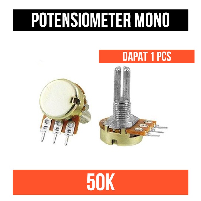 Potensiometer 50K 50 K Kilo Ohm Potensio Meter Mono Resistor Trimpot