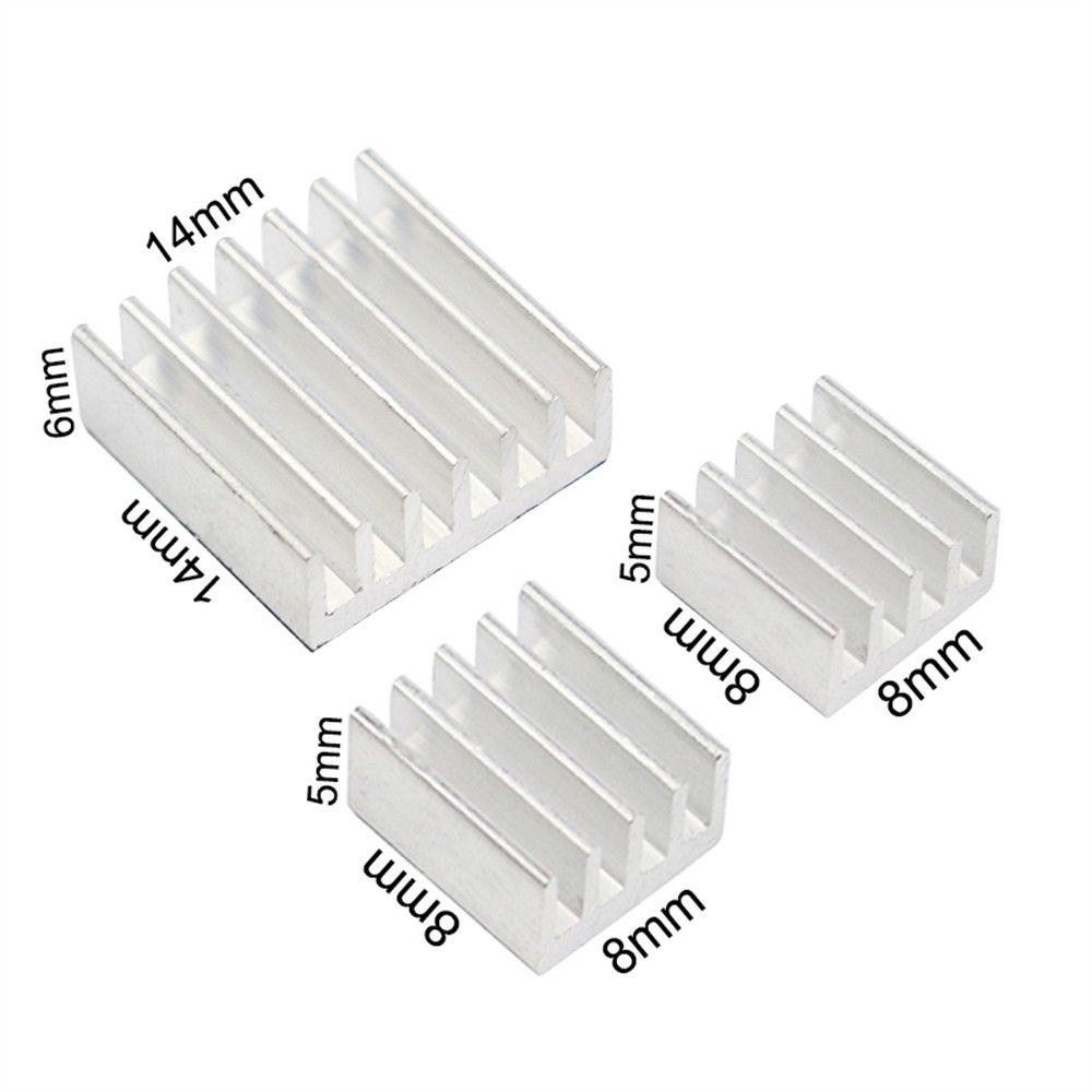 Agustin 10set Heat Sink Set Kit 30pcs/lot Radiator Pi2 Raspberry Aluminium Murni