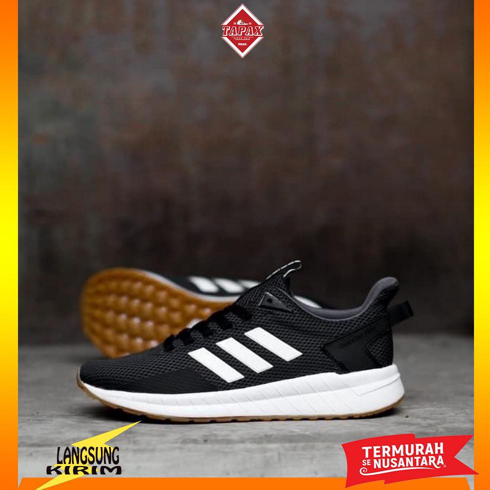 Jual Sepatu Pria Keren Adidas Questar Ride Black Sol Gum Original ...