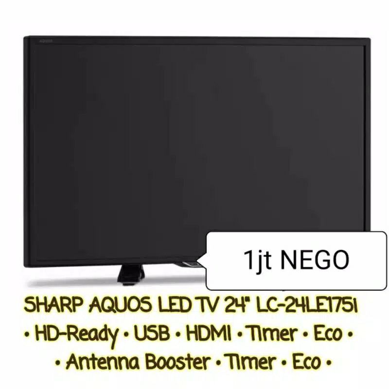 TV SHARP AQUOS LC-24LE175I HD LED [24 Inchi]