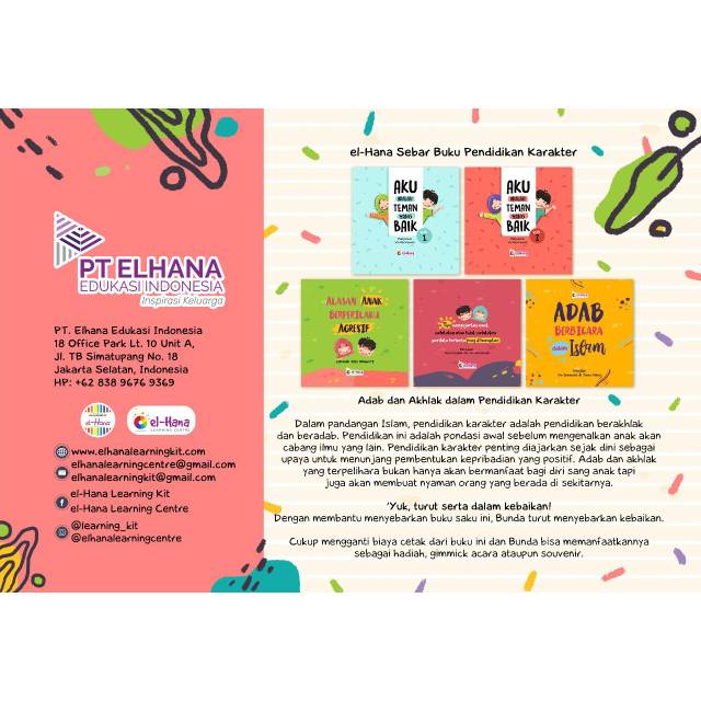Sebar Buku Pendidikan Karakter El Hana