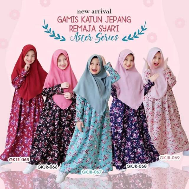 Gamis remaja katun jepang by paku payung