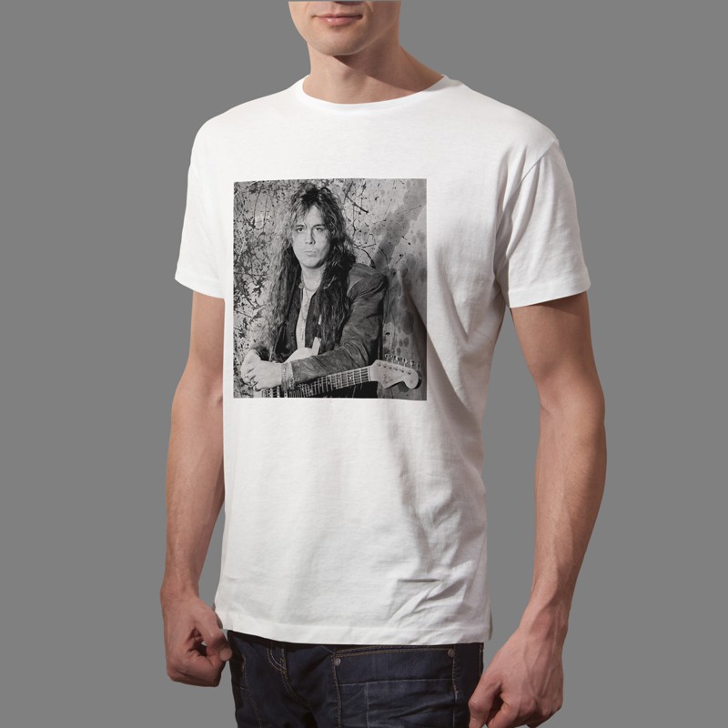 Kaos Yngwie J Malmsteen Tshirt Casual Bahan Katun Unisex T-Shirt