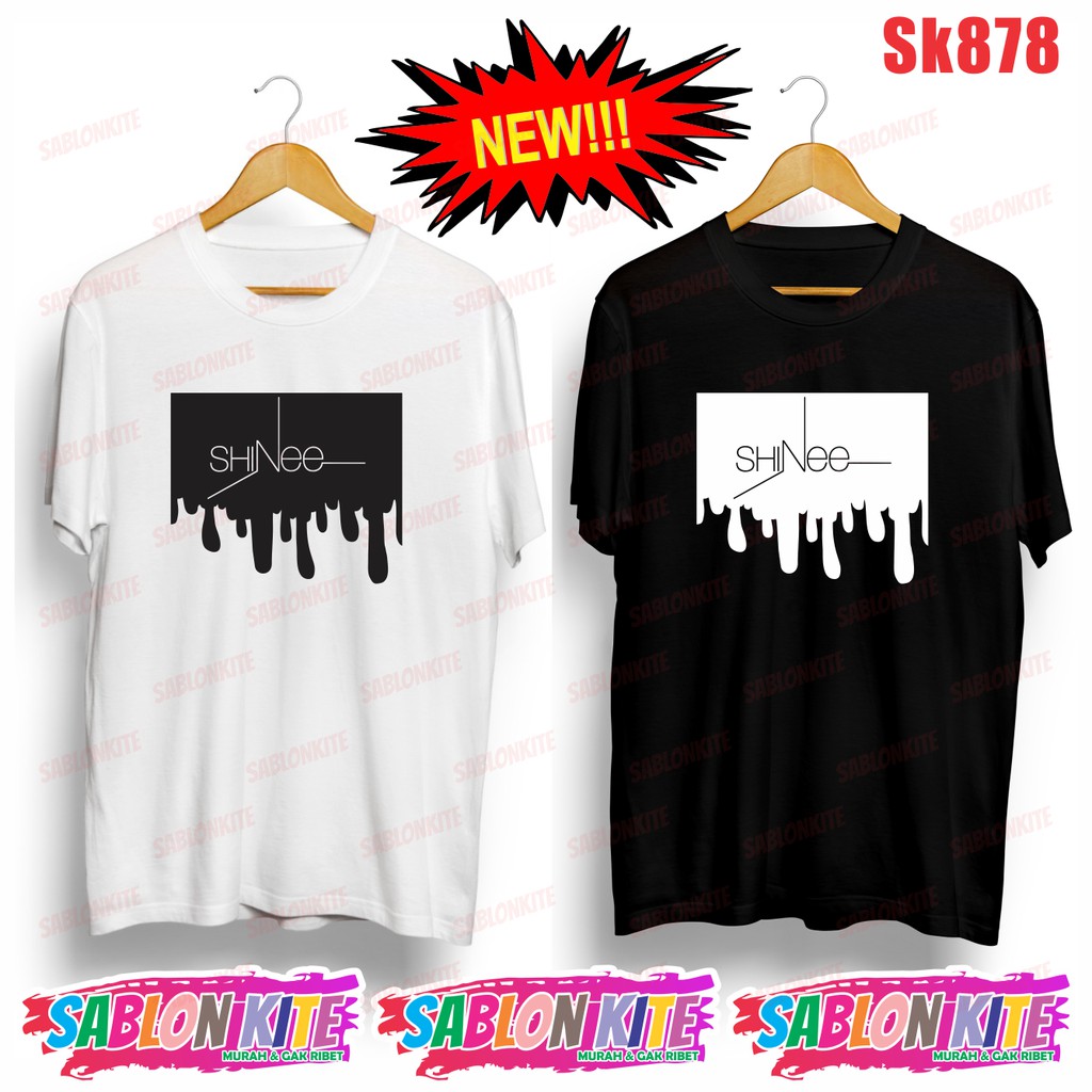 MURAH!!! KAOS SHINEE UNISEX SK878 ADA 6 WARNA COMBED 30S