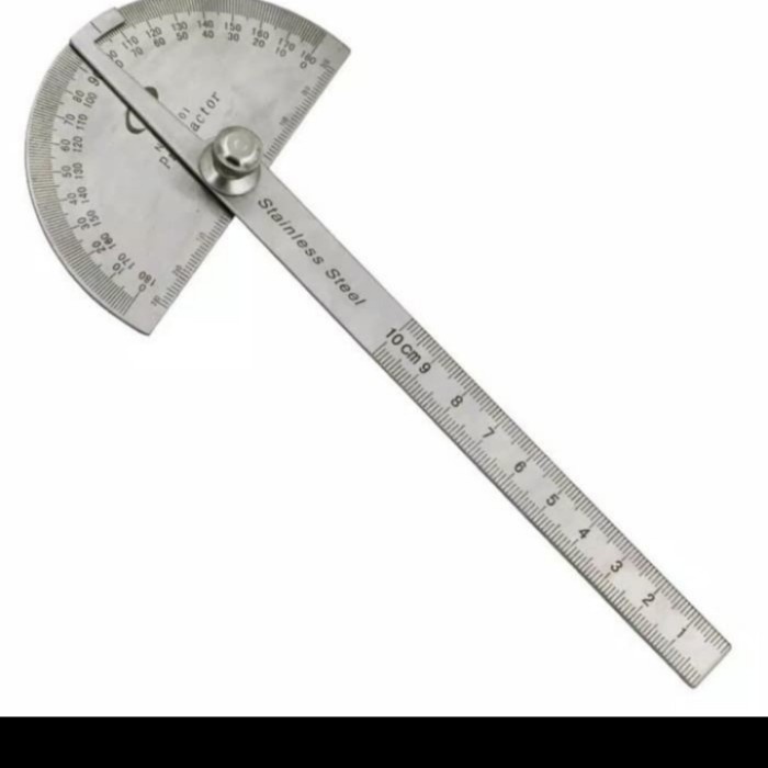 

Hemat Protactor Penggaris Busur Derajat Stainless 10Cm Hot Sale