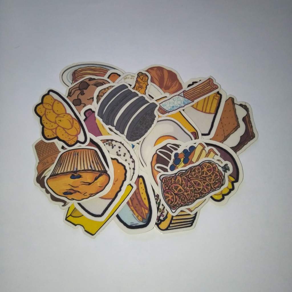 

Stiker Fastfood / Makanan isi 35++