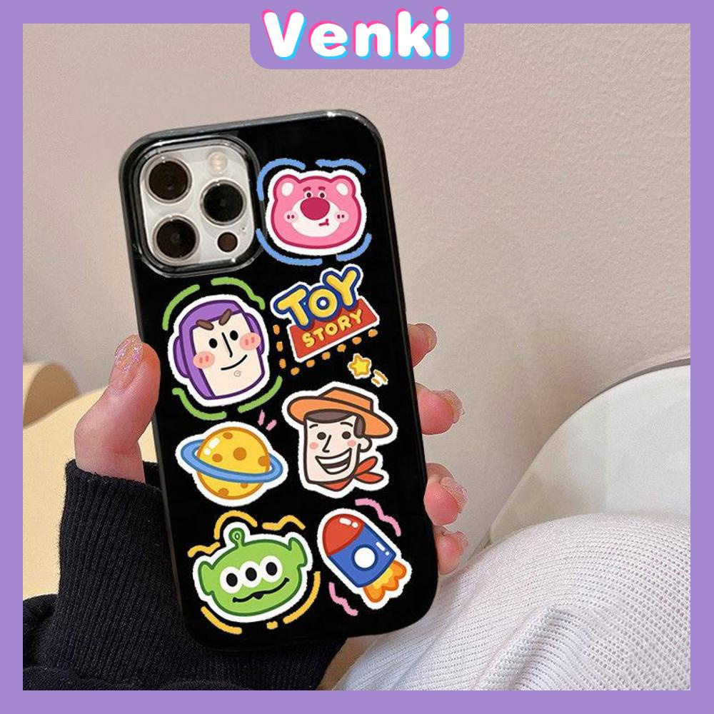 iPhone Case Silicone Soft Case Black TPU Glossy Big Hole Camera Protection Shockproof Cute Cartoon For iPhone 13 Pro Max iPhone 12 Pro Max iPhone 11 Pro Max iPhone 7Plus iPhone x