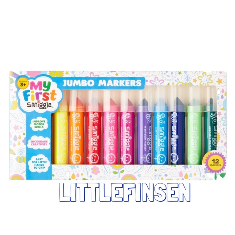 

smiggle jumbo marker/spidol smiggle/set spidol smiggle/smiggle my first jumbo marker