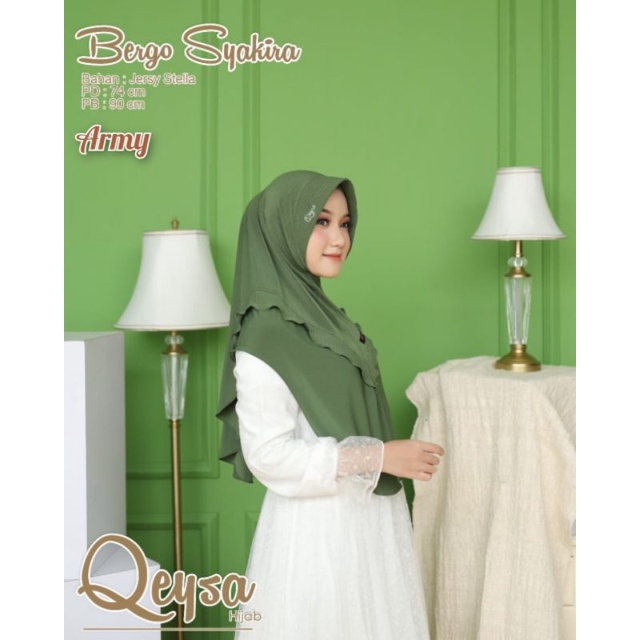 bergo syakira original qeysa hijab