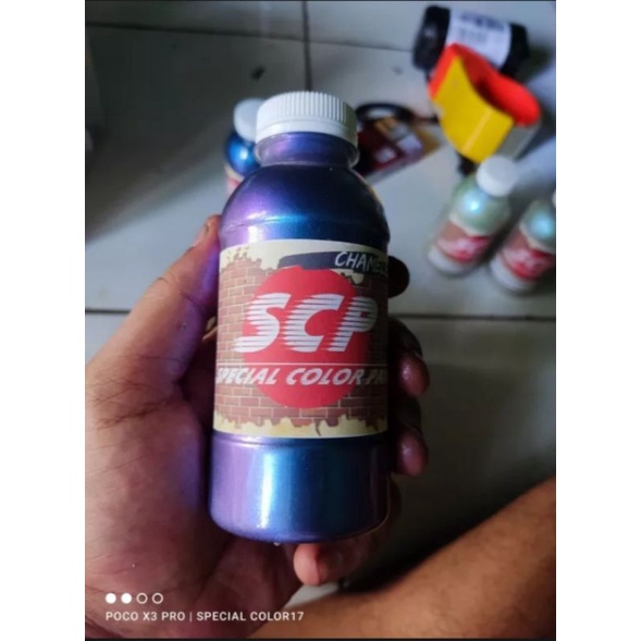 cat bunglon 3 warna kemasan 100ml