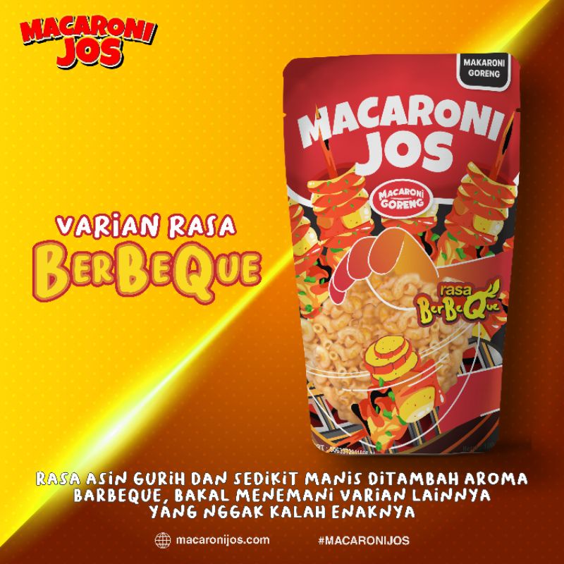 

Rasa Baru Makaroni Goreng Joss BBQ Ukuran jumbo 100gram