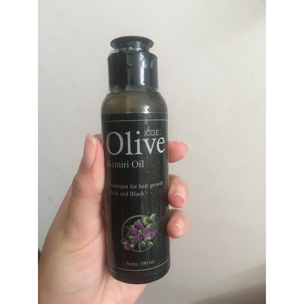[ORI] SYB OLIVE OIL Minyak Kemiri 100ml Solusi Rambut Rontok AMPUH Menguatkan Menyuburkan Rambut