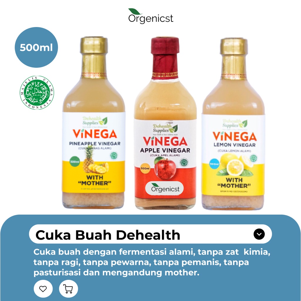 Dehealth Supplies Vinega Cuka Sari Apel Lemon Nanas Organik Halal Murni Original Minuman Cuka Aple Apple Cider Vinegar With Mother Toner Cuka Apel Original Untuk Wajah Obat Pelancar Bab Dewasa Shopee Indonesia
