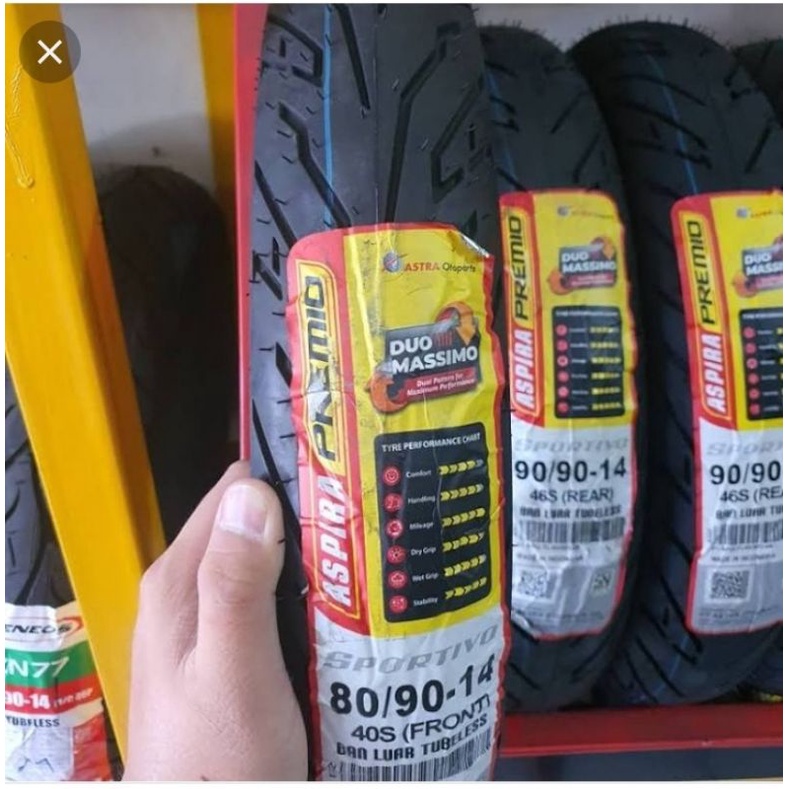 ASPIRA PREMIO SPORTIVO BAN MOTOR UKURAN 110/70-17 Front