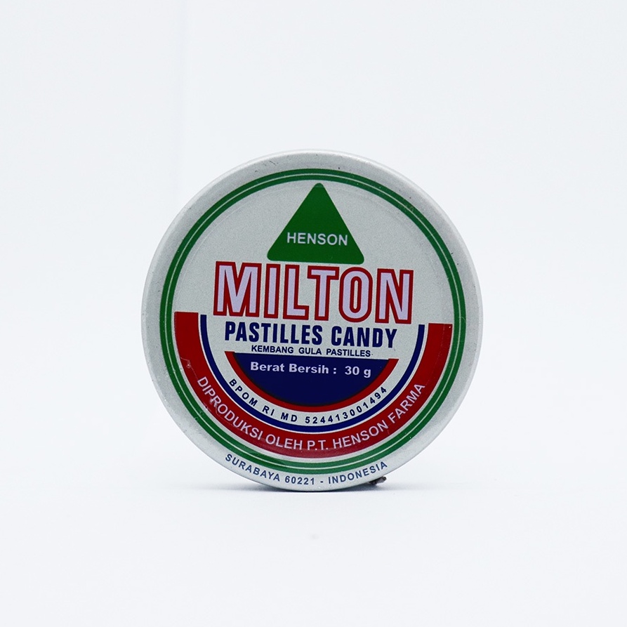 PERMEN MILTON PASTILES 30 GR - MELEGAKAN TENGGOROKAN