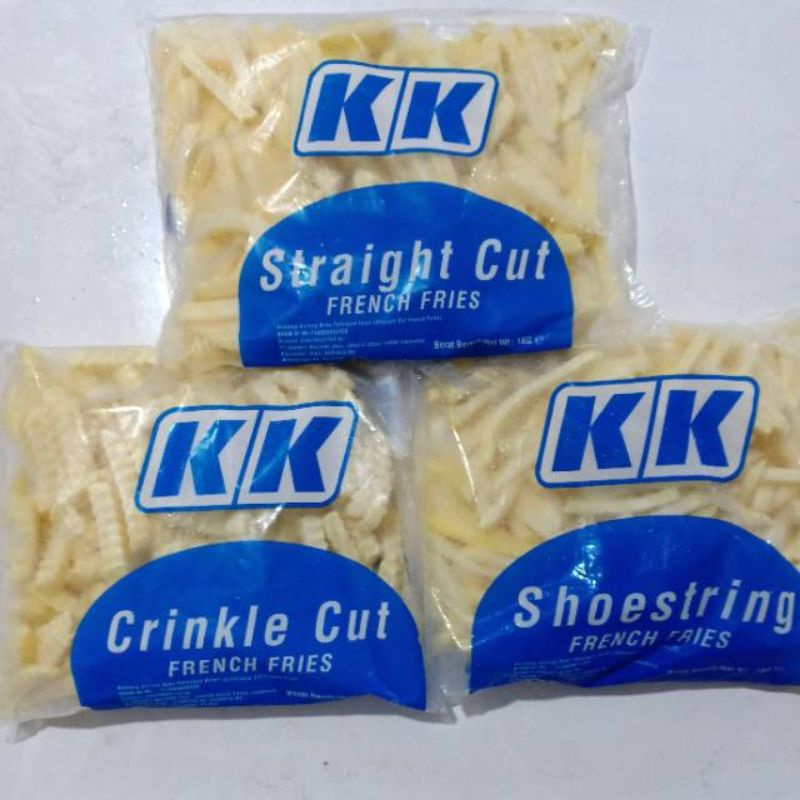 

KK kentang goreng shoestring crinkle straigcut 1kg